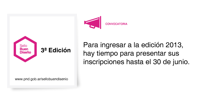666ConvocaSello Sello de Buen Diseño – continúa abierta la convocatoria